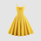 Camisole-Trägerkleid mit Polka Dots-Print